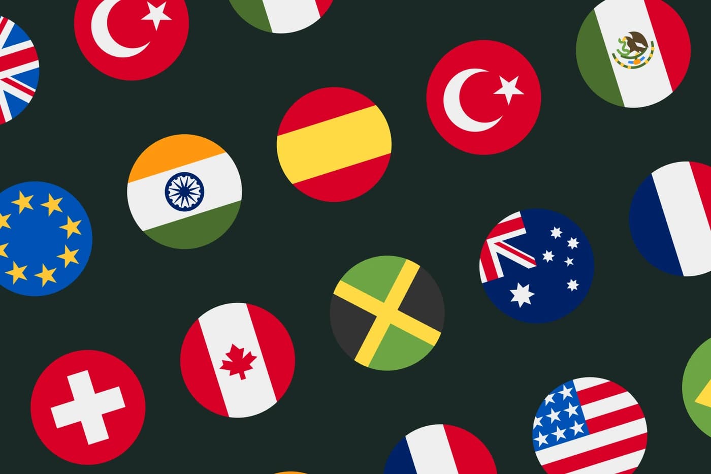 Flags of countries Smart SIM roams in