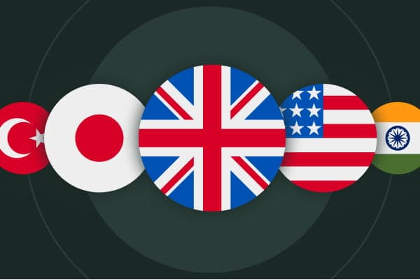 Connected in Turkey, Japan, UK, USA, India and 180+ countries